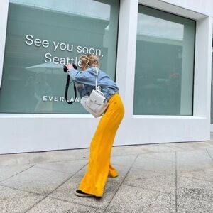 SIMON MILLER Loa Pants in Yolk Yellow Size XS